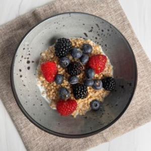 warm sorghum breakfast bowl